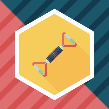 Uzun Gölge, eps1 ile bahar gerginlik fitness ekipmanları düz simgesi