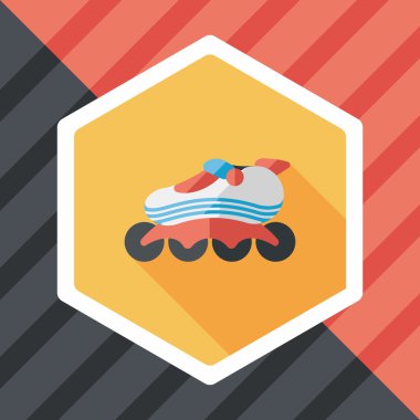 Uzun Gölge, eps10 ile paten düz simgesi