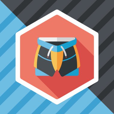 Uzun Gölge, eps10 ile bisiklet şort düz simgesi