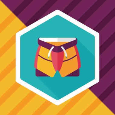 Uzun Gölge, eps10 ile bisiklet şort düz simgesi