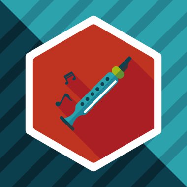 kaydedici düz simgesi ile uzun gölge, eps10