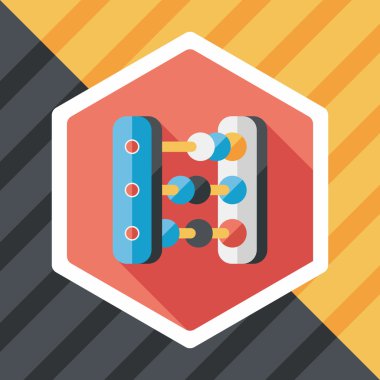 abaküs hesaplama uzun gölge düz simgesiyle