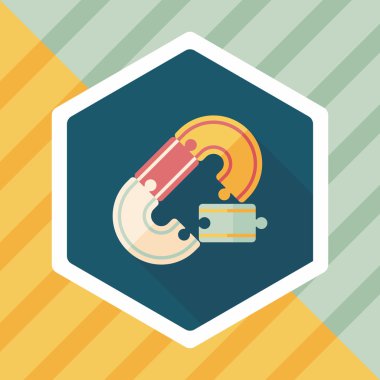 yarış parça lat simgesini uzun gölge, eps10