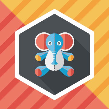 Uzun Gölge, eps10 ile fil bebek düz simgesi