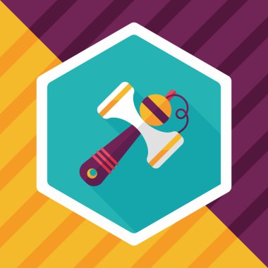 Uzun Gölge, eps10 kendama düz simgesi