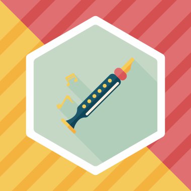 kaydedici düz simgesi ile uzun gölge, eps10