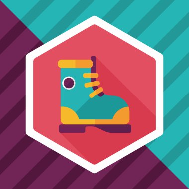 uzun gölge ile çizme düz simgesi