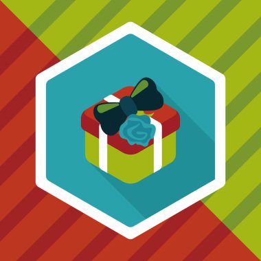 Uzun Gölge, eps10 Sevgililer günü hediyesi düz simgesiyle