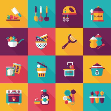 Mutfak ve pişirme simgeleri ayarlamak