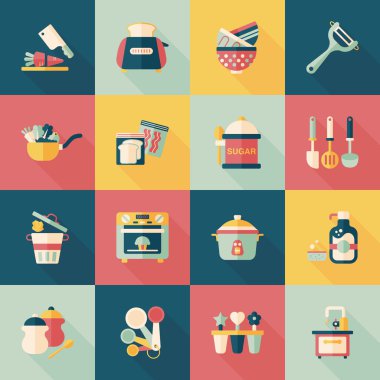 Mutfak ve pişirme simgeleri ayarlamak