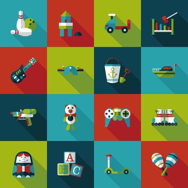 Çocuk oyuncak Icons set