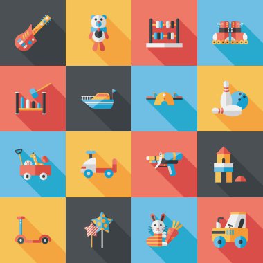 Çocuk oyuncak Icons set