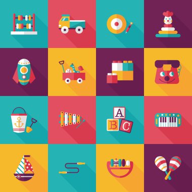 Çocuk oyuncak Icons set