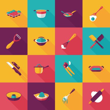 Mutfak ve pişirme simgeleri ayarlamak