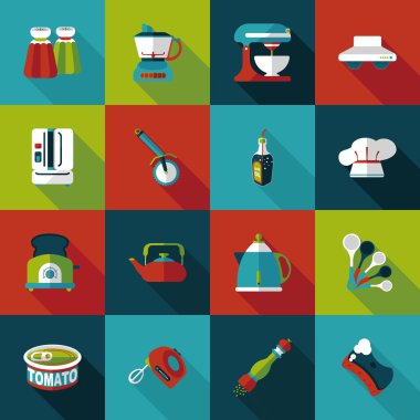 Mutfak ve pişirme simgeleri ayarlamak