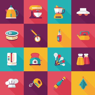 Mutfak ve pişirme simgeleri ayarlamak