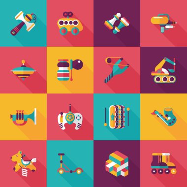 Çocuk oyuncak Icons set