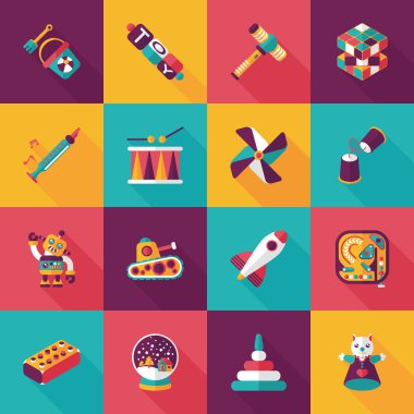 Çocuk oyuncak Icons set