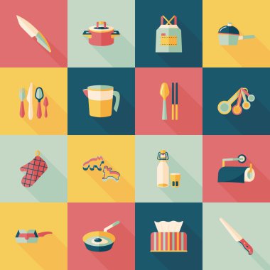 Mutfak ve pişirme simgeleri ayarlamak