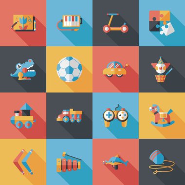 Çocuk oyuncak Icons set