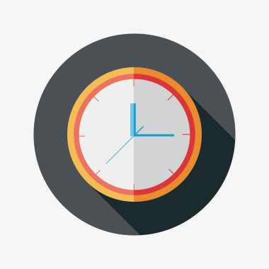 Uzun Gölge, eps10 ile saat düz simgesi