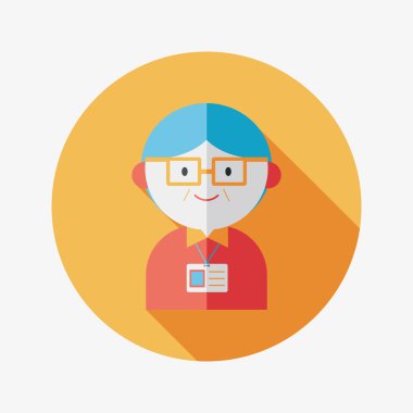 Uzun Gölge, eps10 ile işadamı düz simgesi