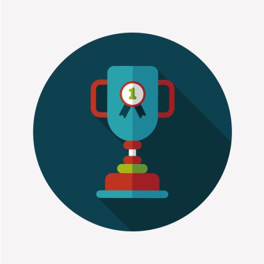 Uzun Gölge, eps10 ile kupa bardak düz simgesi