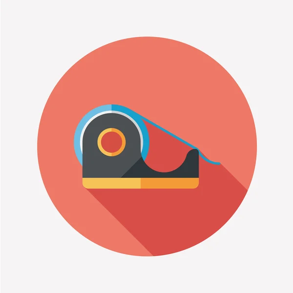 Adhesive tape flat icon with long shadow,eps10 — Stockový vektor