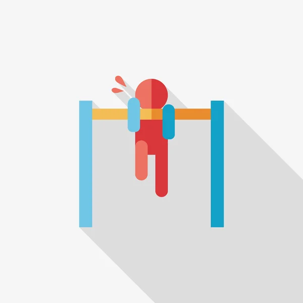 Pull-up flat icon with long shadow,eps10 — Stock Illustration Pull-up flat icon with long shadow,eps10 Royalty Free Stock Vectors