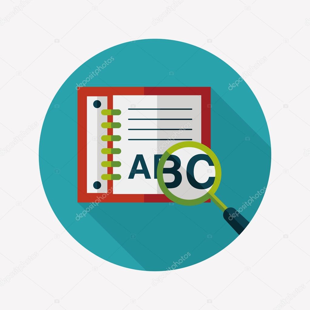 Search Dictionary Book Flat Icon With Long Shadow Eps10 Vector Image By C Eatcute Vector Stock Search Dictionary Book Flat Icon With Long Shadow Eps10 Vector Image By C Eatcute Vector Stock
