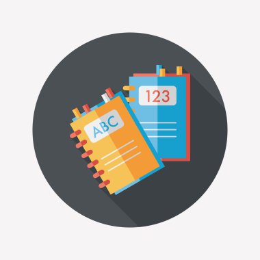 Uzun Gölge, eps10 ile dizüstü düz simgesi