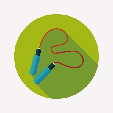 atlama ipi uzun gölge düz simgesiyle