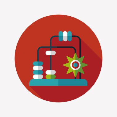 eğitici oyuncak uzun gölge, eps10 düz simgesi