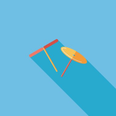 uzun gölge ile bıçaklar pervane oyuncak düz simgesi