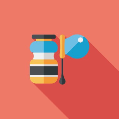 Uzun Gölge, eps10 ile baloncuklar düz simgesi