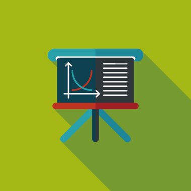 Uzun Gölge, eps10 tahta düz simgesi