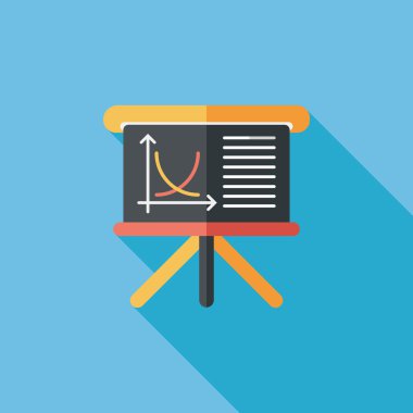 Uzun Gölge, eps10 tahta düz simgesi