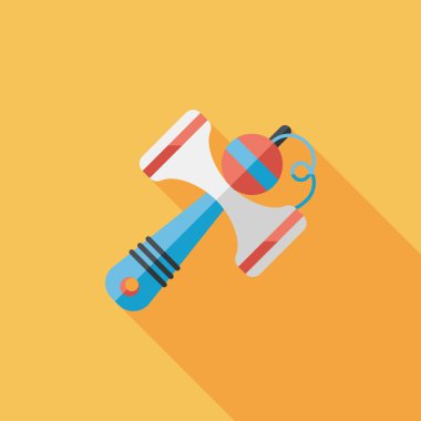 Uzun Gölge, eps10 kendama düz simgesi