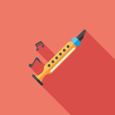 kaydedici düz simgesi ile uzun gölge, eps10