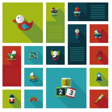 Bebek düz UI bakcground set