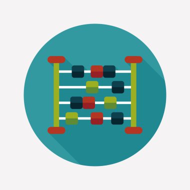 abaküs hesaplama uzun gölge düz simgesiyle