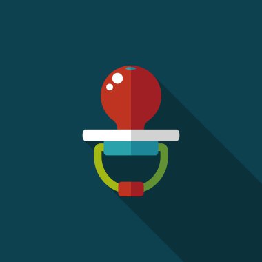 Uzun Gölge, eps 10 bebeğin kukla düz simgesiyle