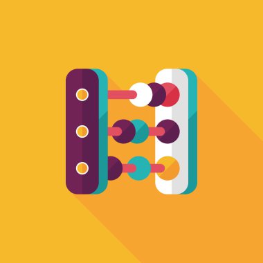 abaküs hesaplama uzun gölge düz simgesiyle