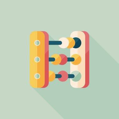 abaküs hesaplama uzun gölge düz simgesiyle