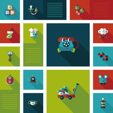 Bebek düz UI bakcground set