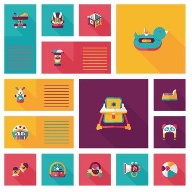 Bebek düz UI bakcground set