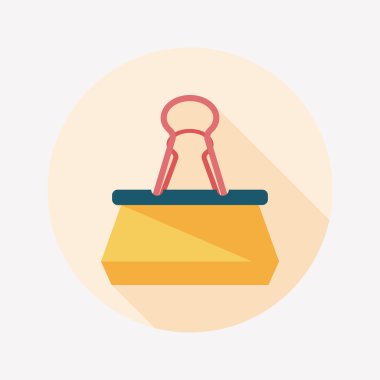 düz siyah ataş simgesi ile uzun gölge, eps10