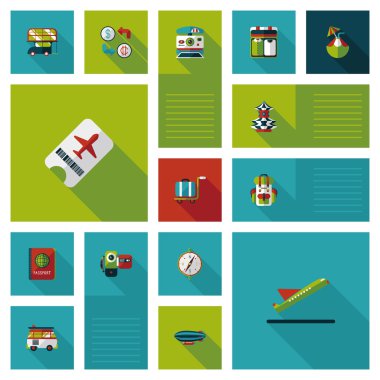 düz UI arka plan, eps10 seyahat