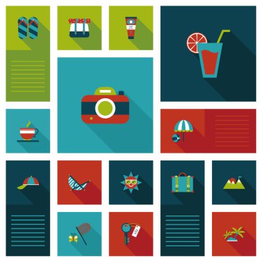 düz UI arka plan, eps10 seyahat