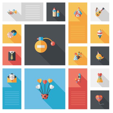 iyi ki doğdun düz UI arka plan, eps10